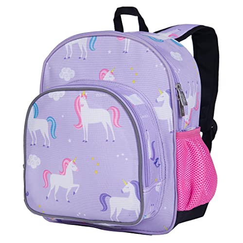 Wildkin 12-Inch Kids Backpack for Boys & Girls, Perfect for Daycare and Preschool, Toddler Bags Features Padded Back & Adjustable Strap, Ideal for School & Travel Backpacks (Unicorn)