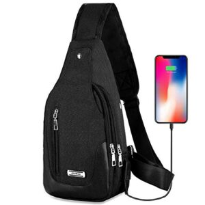 doun casual unisex adults sling shoulder backpack