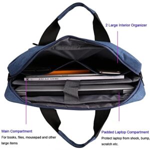 ECCRIS Laptop Bag 15.6 Inch for for Dell Latitude 5520 7520, Inspiron 3502 3501, Precision 3560, G5 5505 Blue