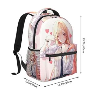 Proborn 2pcs Backpack Set Anime Angels Of Death Backpacks For Women Men Leisure Daypack School Bookbag 2 In 1 With Lunchbox