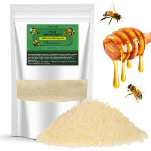 beeswax pellets 3lb cosmetic grade natural beeswax triple filtered organic beeswax pastilles for candle making great for diy projects creams lotions lip balm and soap making supplies(3lb)