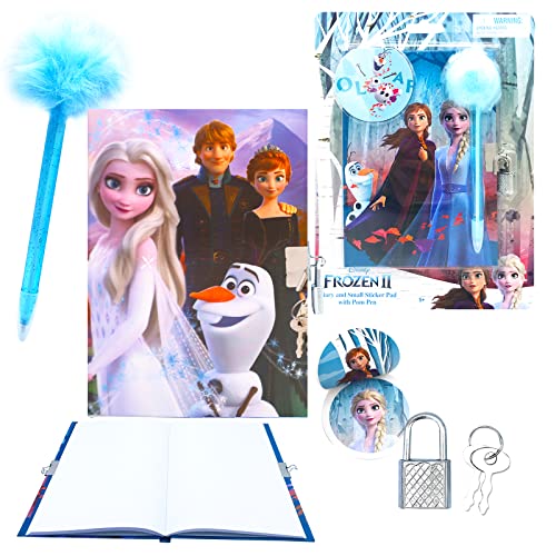 Disney Frozen Backpack and Lunch Bag School Supplies Set - Bundle with Frozen Backpack, Lunch Box, Water Bottle, Frozen Notebook, Stationery, More | Frozen School Supplies for Girls