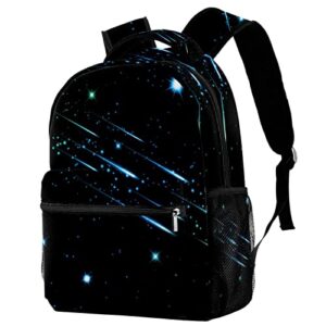 night sky with shooting stars backpack for girls boys for school backpacks