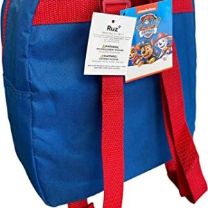 Ruz Paw Patrol Toddle Boy 12 Inch Mini Backpack (Blue-Red)