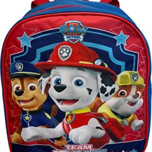 Ruz Paw Patrol Toddle Boy 12 Inch Mini Backpack (Blue-Red)