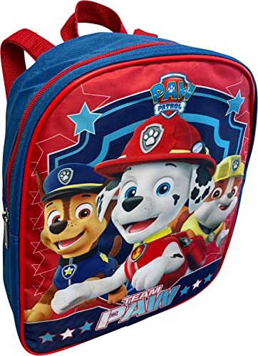 Ruz Paw Patrol Toddle Boy 12 Inch Mini Backpack (Blue-Red)