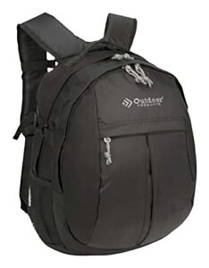 25 ltr traverse backpack, unisex, black, organizer, suitable for adults, teens, kids