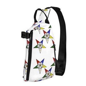 nhgfvt stars eastern stars sling bag, crossbody sling backpack shoulder chest bag for women men, travel hiking daypack (rxze23)