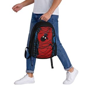 ZOSENY Cartoon Backpack Casual Travel Backpack for Women and Men 17 Inch Laptop Backpack Waterproof School Backpack Bookbag Red/Black