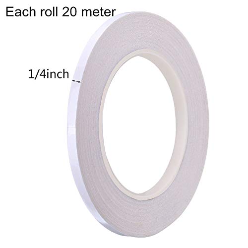 Hotop 1/4 Inch Quilting Sewing Tape Wash Away Tape, Each 22 Yard (3 Rolls)