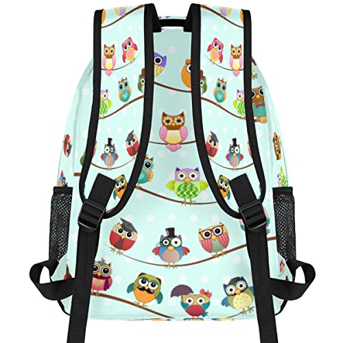 Owl Kids Backpack for Boys Girls, Cute Animal Lightweight School Backpack Bookbags Elementary Toddler School Bags 14 inch Laptop Backpacks Casual Daypack