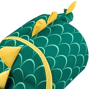 Jicho Peak Children's School Bag, Cartoon Pattern Dinosaur, Cute Lightweight Backpack with Anti-Lost Cord, One Size