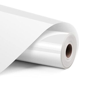 vast want white htv vinyl roll-12″ x 30ft white iron on vinyl for cricut & other cutting machines, heat transfer vinyl for shirts – easy to cut, weed and transfer