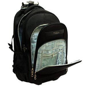 "E-Z Roll" Brand High-end 19 in. Laptop Rolling Backpack/Wheeled Backpack