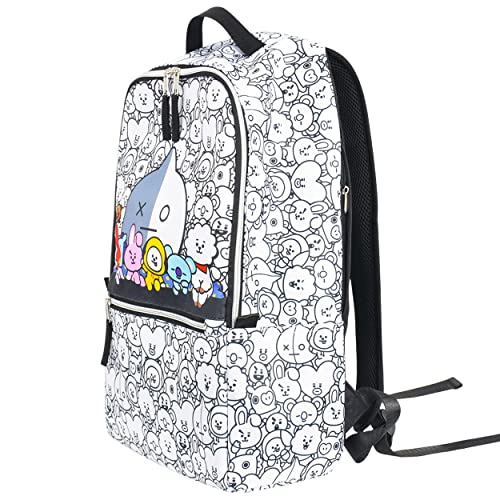 Concept One BT21 LINE FRIENDS 12 Inch Sleeve Laptop Backpack, Padded Computer School Bag, Multi, One Size