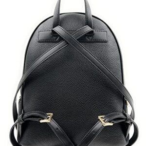 Michael Kors 35T1G4AB2L Black With Gold Hardware Adina Medium Pebbled Leather Backpack