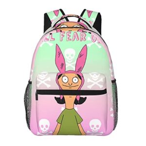 orpjxio backpack bob’s anime burgers double shoulder bag for unisex laptop bagpack large capacity travel backpack for hiking work camping