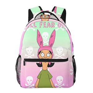 ORPJXIO Backpack Bob's Anime Burgers Double Shoulder Bag for Unisex Laptop Bagpack Large Capacity Travel Backpack for Hiking Work Camping