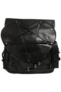 lost queen jamie heart woven pentagram gothic backpack bag