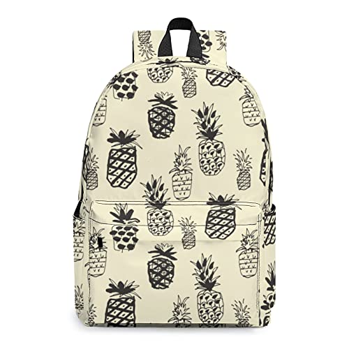 Pineapple Backpack Lightweight Backpacks Durable Laptop Backpack Shoulders Bag Hiking Travel Bag Casual Daypack