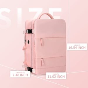 Travel Backpack for Weekend Trip, Travel Backpack for Women with Wet Compartment for skincare and makeup amenities, Large Backpack with Shoe Compartment for Airline Approved