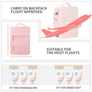 Travel Backpack for Weekend Trip, Travel Backpack for Women with Wet Compartment for skincare and makeup amenities, Large Backpack with Shoe Compartment for Airline Approved