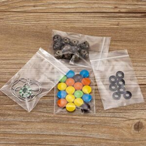 Small Clear Plastic Zip Lock Jewelry Bags 2 Mil 300pcs, 2 x 3 inch Resealable Ziplock Storage Baggies for Travel Earring Beads Daily Pills