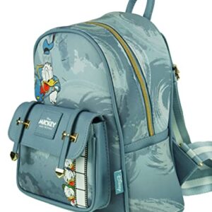 KBNL Donald Duck 11inch Vegan Leather Mini Backpack - A21830,Multicoloured,Medium