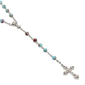 Juvale 12 Pack Catholic Rosary Necklaces for Men and Women, 6 Bead Colors, Assorted Pendants