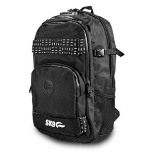 skunk nomad skaters backpack – smell proof – water proof – with combination lock (black)