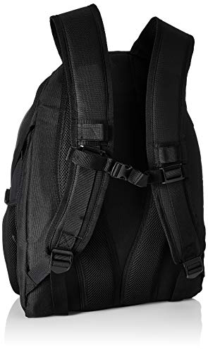 Amazon Basics Multi-Compartment Backpack with Top Handle and Padded Shoulder Straps, Fits up to 15-Inch Laptop - Black