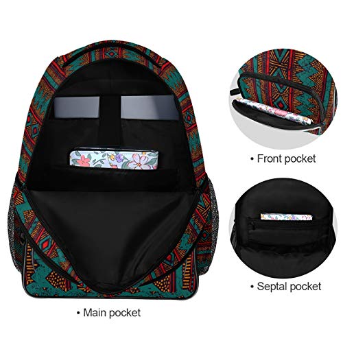 ALAZA Ethnic Aztec Tribal Geometric Backpack Daypack Laptop Work Travel College Bag for Men Women Fits 15.6 Inch Laptop