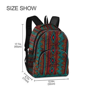 ALAZA Ethnic Aztec Tribal Geometric Backpack Daypack Laptop Work Travel College Bag for Men Women Fits 15.6 Inch Laptop