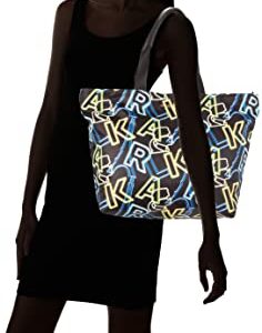 Karl Lagerfeld Paris Amour Small Backpack, Black/Neon Clps Maybelle SLG