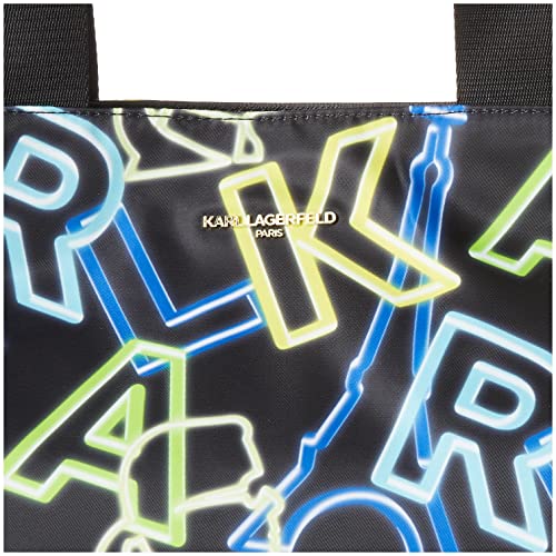Karl Lagerfeld Paris Amour Small Backpack, Black/Neon Clps Maybelle SLG