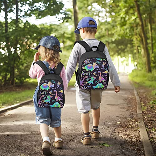 Toddlers Backpack Rainbow Dinosaurs Bookbag for Kid Aged 3-6 Preschool Kindergarten