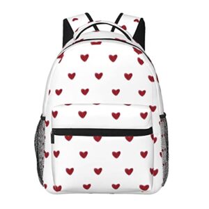 qzlan coquette aesthetic backpack for school teen girls schoolbag women red heart downtown