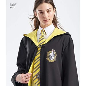 Simplicity 8723 Harry Potter Cosplay and Halloween Costume Sewing Pattern, Kids Teens and Adult Sizes XS-XL