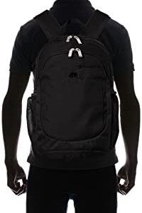 Champion(チャンピオン) Men's Backpack, Black (Black 19-3911tcx)