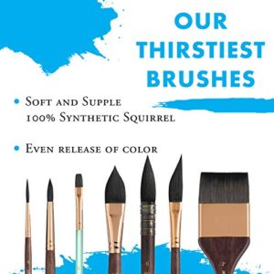 Princeton Artist Brush Neptune, Brushes for Watercolor Series 4750, Round Synthetic Squirrel, Size 4