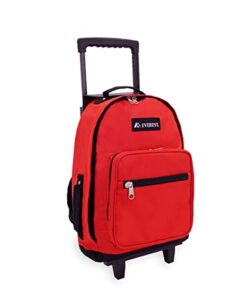 everest wheeled backpack – standard, red, one size,1045wh-rd/bk