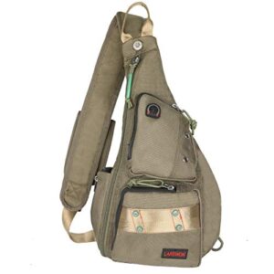 larswon sling backpack, sling bag, crossbody bag for women small backpack men backpacks for small laptop tablets army green