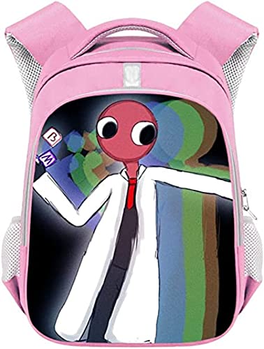 YIPINU 3D cartoon game schoolbag, multifunctional schoolbag large capacity load reduction backpack for boys and girls(K)