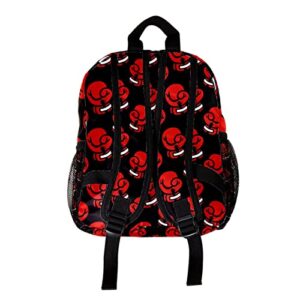 Red Boxing Gloves Pattern Black Cute Fashion Mini Backpack Pack Bag