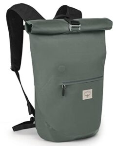 osprey arcane roll top waterproof backpack 25, pine leaf green