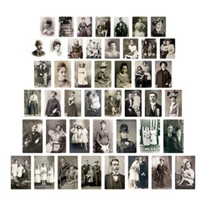 tim holtz, advantus found relatives vintage portraits, black and white