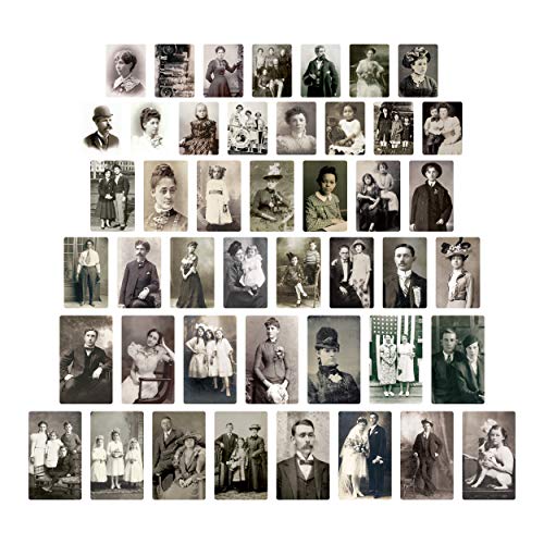 Tim Holtz, Advantus Found Relatives Vintage Portraits, black and white