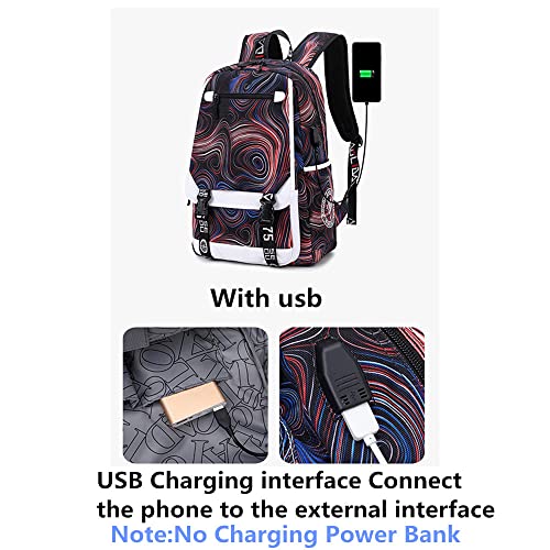 ZHANAO Laptop Backpacks for Student Boys Backpacks for Middle School Bookbag with USB Daypack Travel