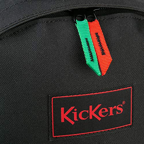 Kickers Unisex's School Backpack Nylon, Black, 20 litres