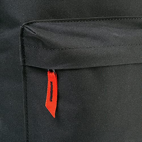 Kickers Unisex's School Backpack Nylon, Black, 20 litres